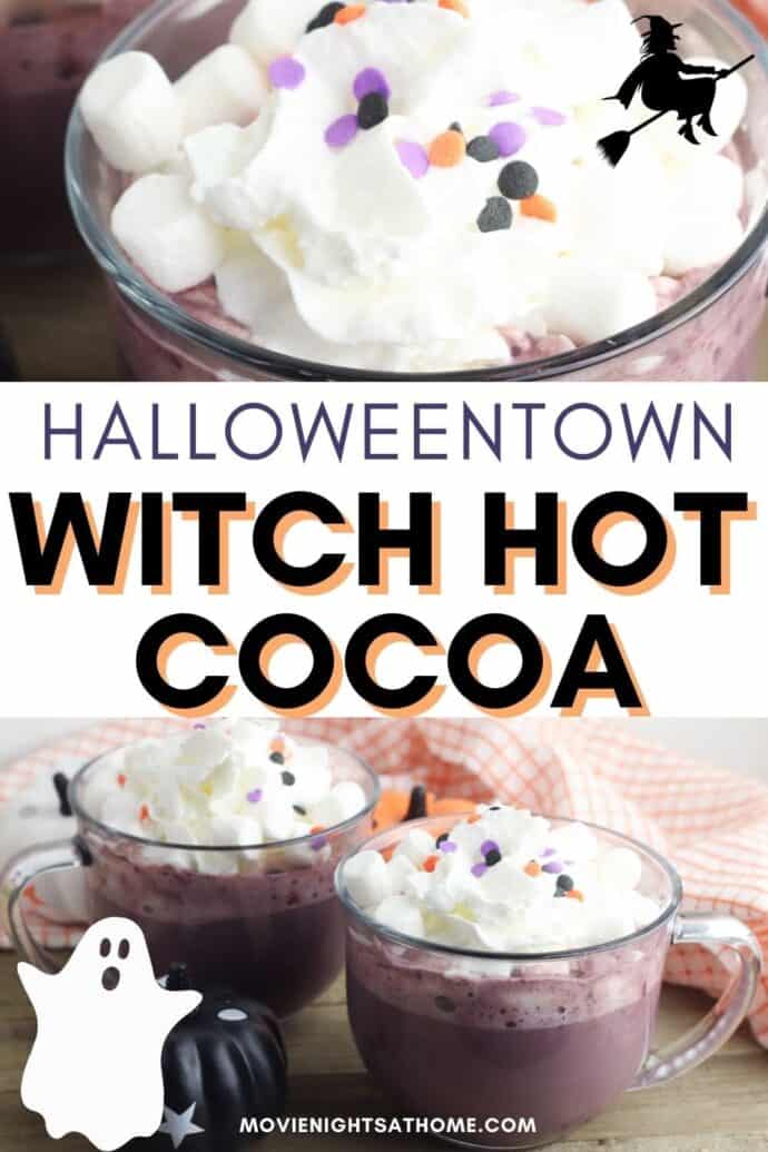 Halloweentown Movie Night | Witch's Brew Purple Hot Chocolate