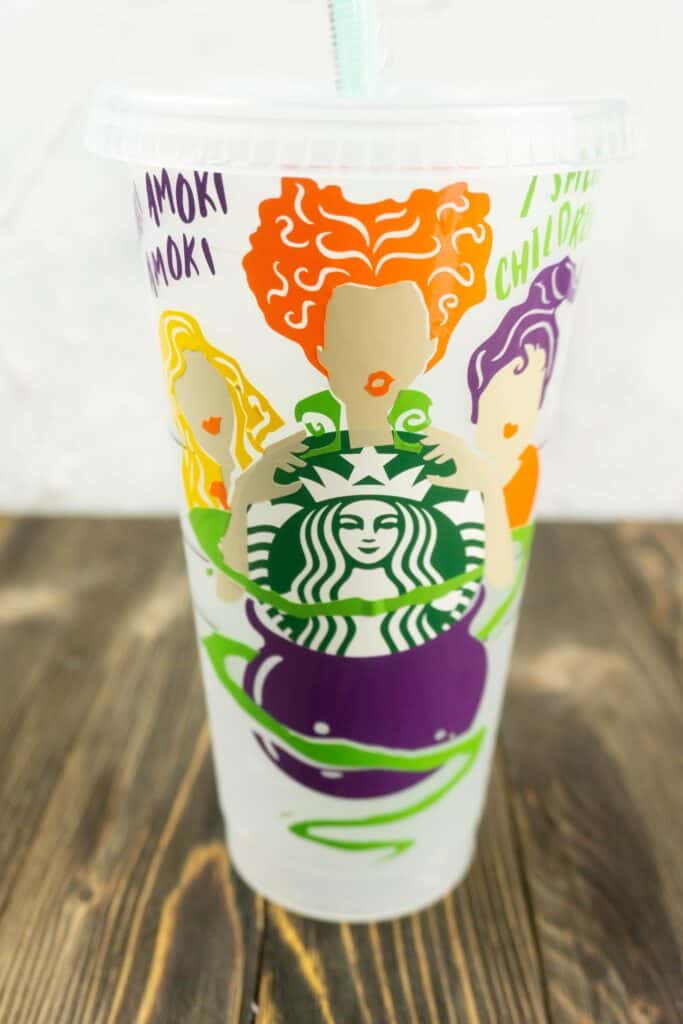 PERSONALIZED STARBUCKS CUP WITH CRICUT  CRICUT STARBUCKS CUP TEMPLATE 