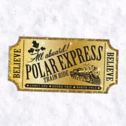 Polar Express Movie Night Ideas for Christmas
