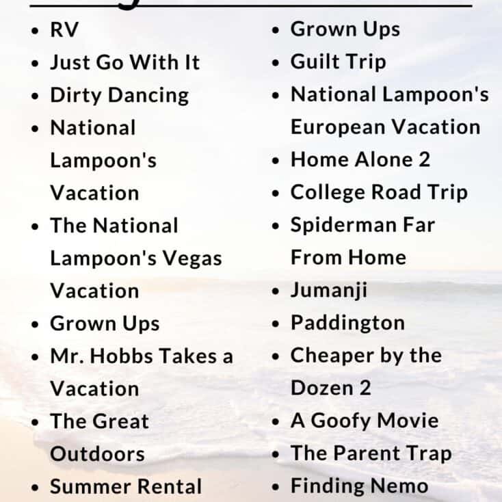 family vacation movies - comedy travel movies list