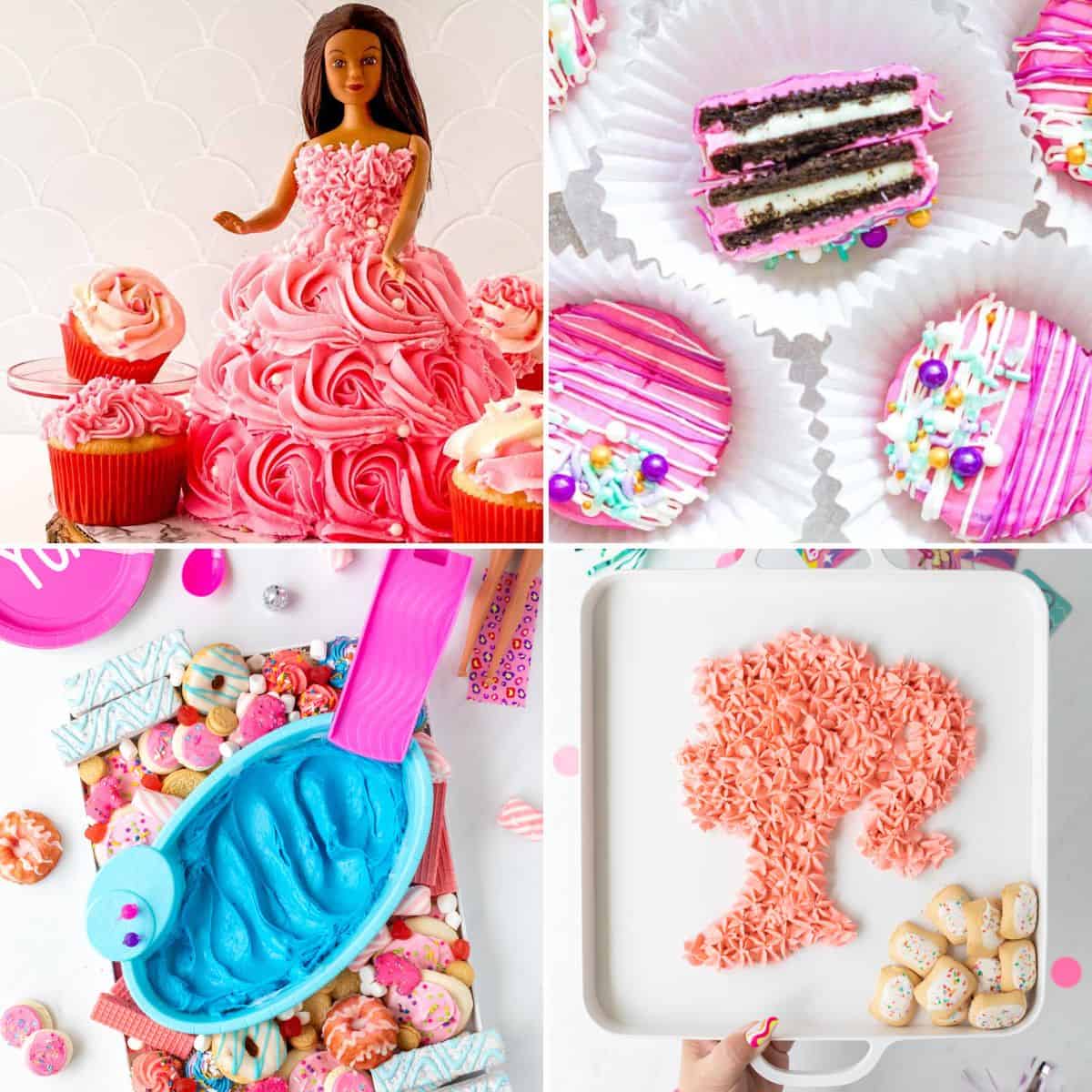 new barbie movie party decoration kit with balloons included decoration  party theme , plates , cups and banner doll decor happy birthday/  sleepover/ movie night 