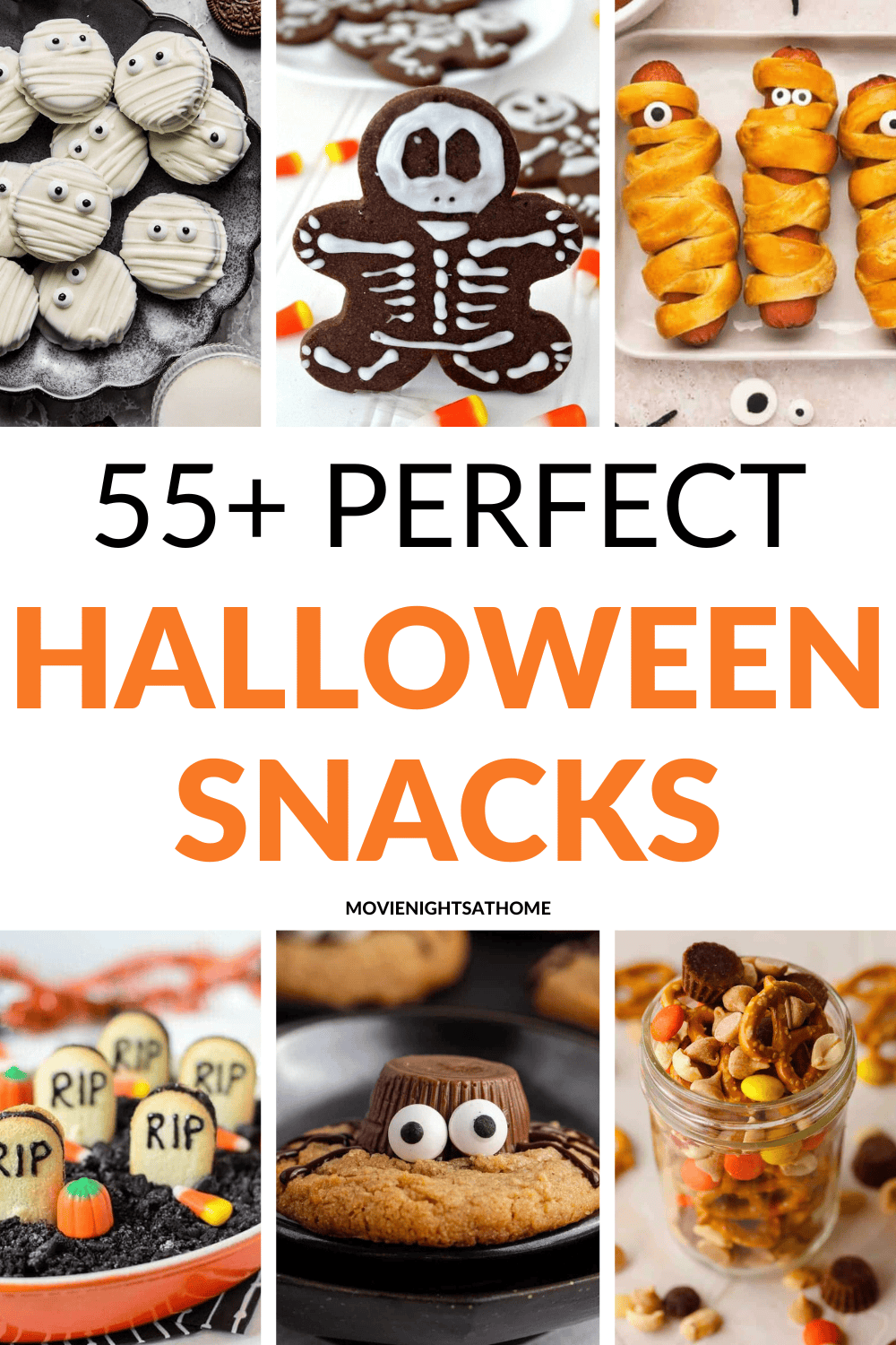 halloween snacks for movie night COLLAGE