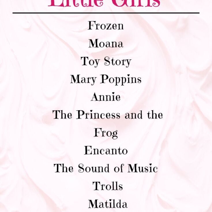 list of sweet movies for little girls